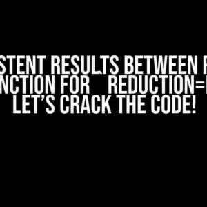 Inconsistent Results between PyTorch Loss Function for `reduction=mean`? Let’s Crack the Code!