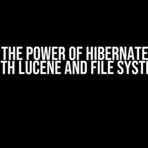 Unlock the Power of Hibernate Search with Lucene and File System